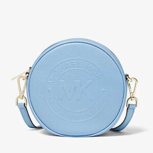 Michael Kors Fulton Small Logo Debossed Leather Canteen Crossbody Bag